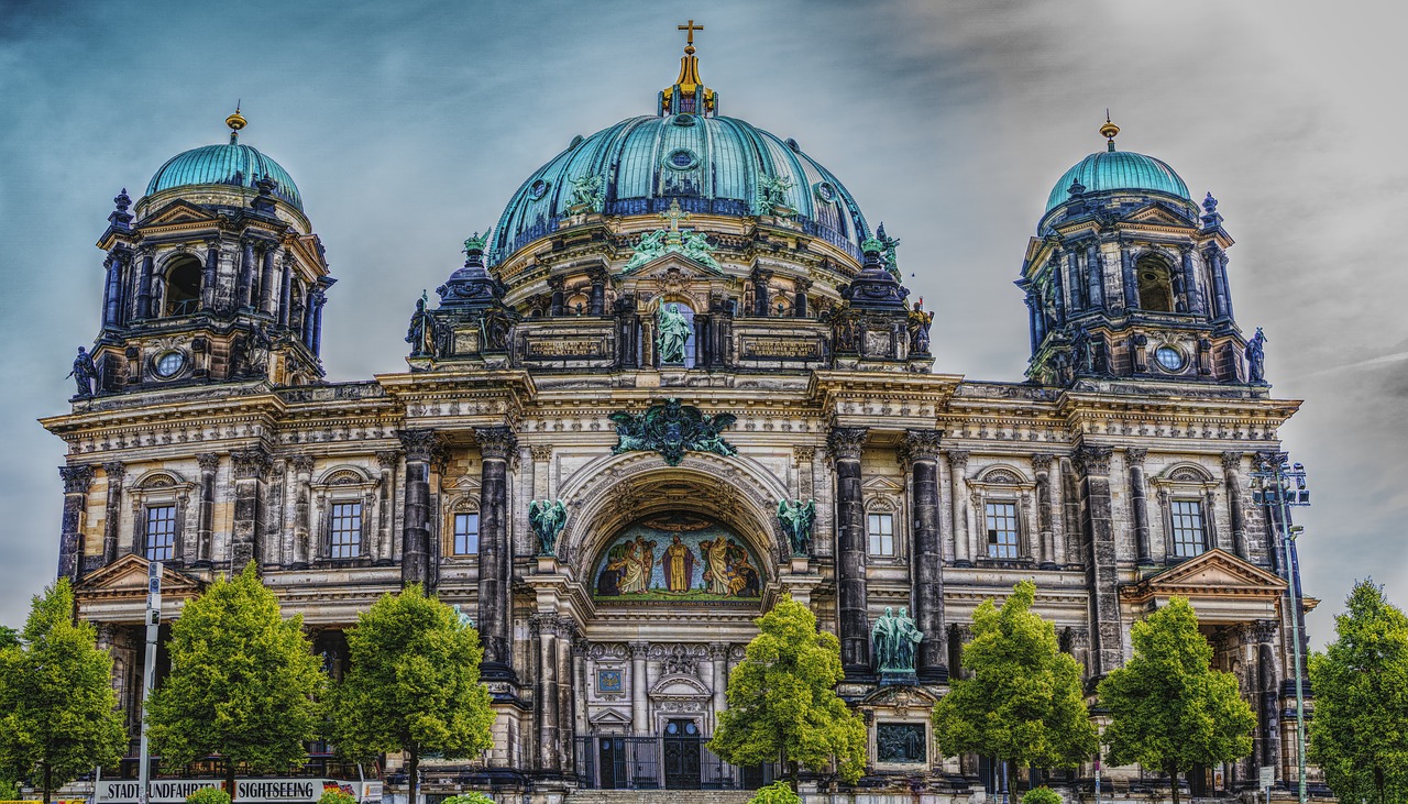 Berlyno Katedra, Pastatas, Architektūra, Berlynas, Dom, Kapitalas, Istoriškai, Kupolas, Lankytinos Vietos, Bažnyčia