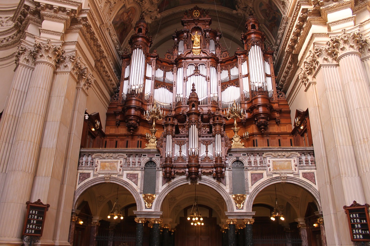 Berlyno Katedra,  Organų,  Berlynas,  Namas,  Architektūra,  Bažnyčia,  Istoriškai,  Organų Švilpukas,  Pagrindinis Organų, Nemokamos Nuotraukos