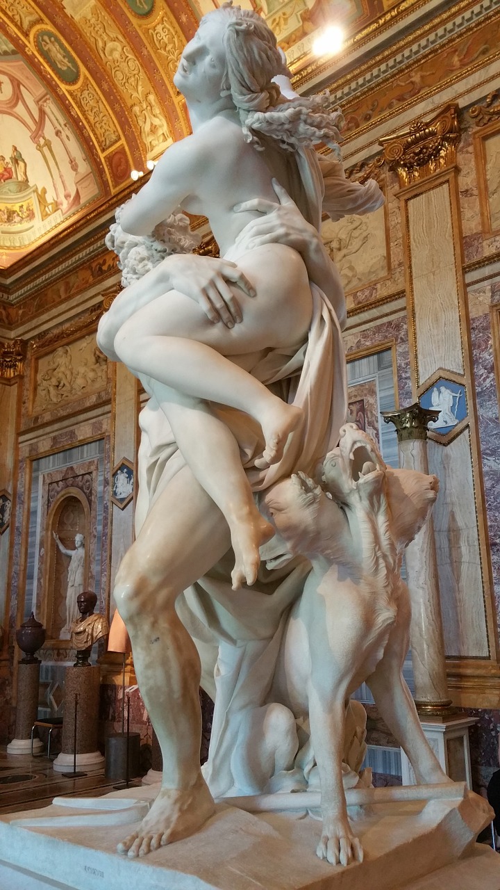 Bernini, Galerija, Roma, Borghese, Muziejus, Statula, Plutonas, Proserpina, Pagrobimas, Skulptūra