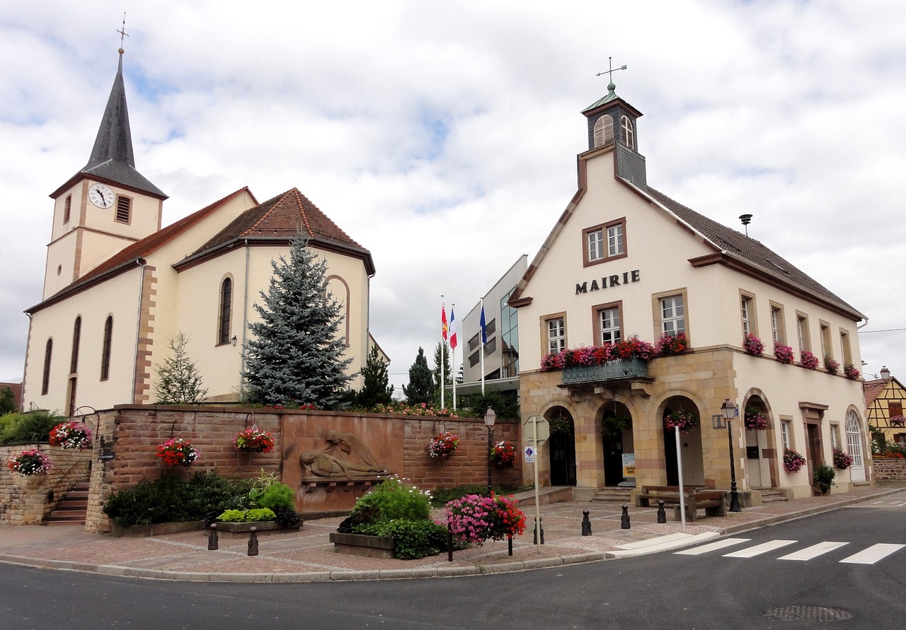 Betschdorf, Alsace, France, Protestantiška Bažnyčia, Miesto Rotušė, Administracija, Pastatai, Istorinis, Nemokamos Nuotraukos,  Nemokama Licenzija