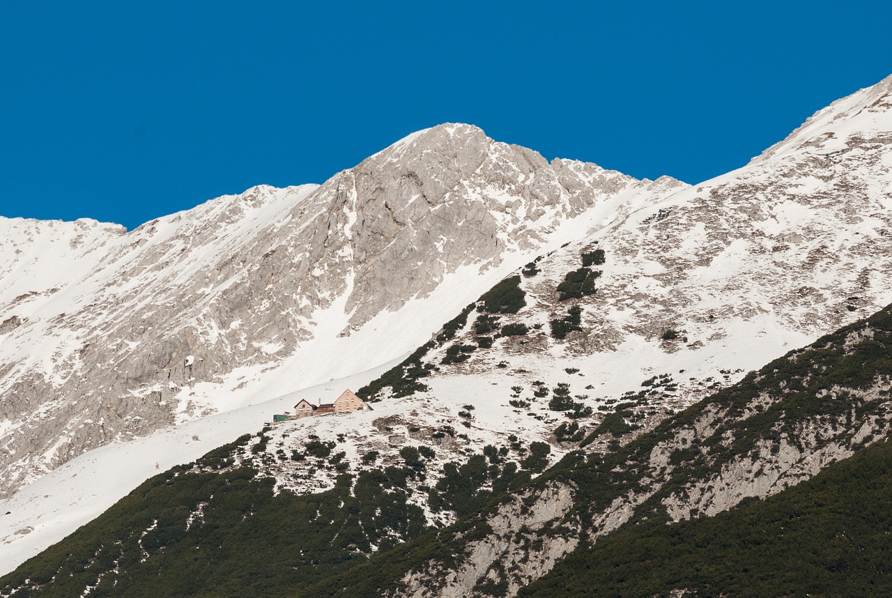 Bettelwurfhütte, Signalkopf, Alpių Namelis, Namas, Alpės, Kalnai, Prieglobstis, Sniegas, Nemokamos Nuotraukos,  Nemokama Licenzija