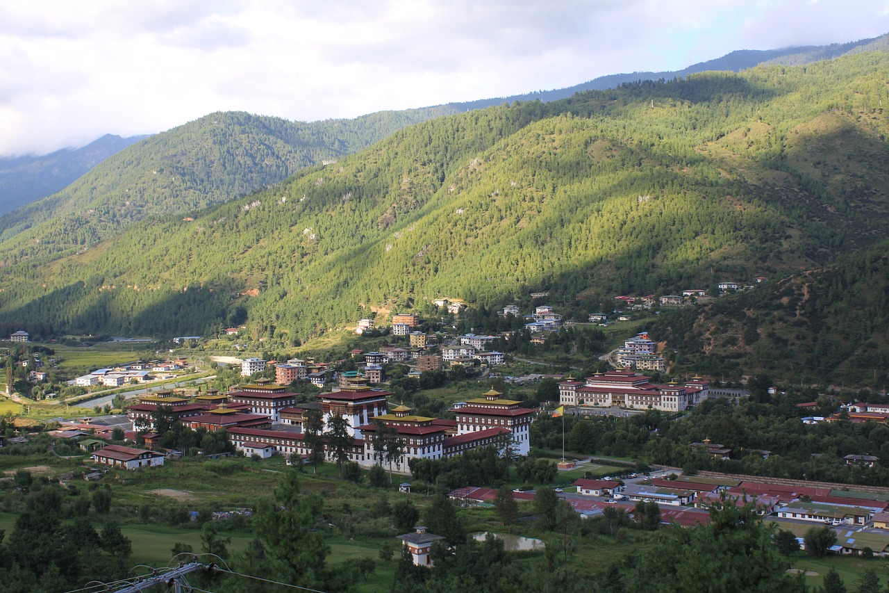 Butanas, Kraštovaizdis, Asija, Kelionė, Gamta, Lauke, Kalnas, Turistinis, Kaimas, Peizažas