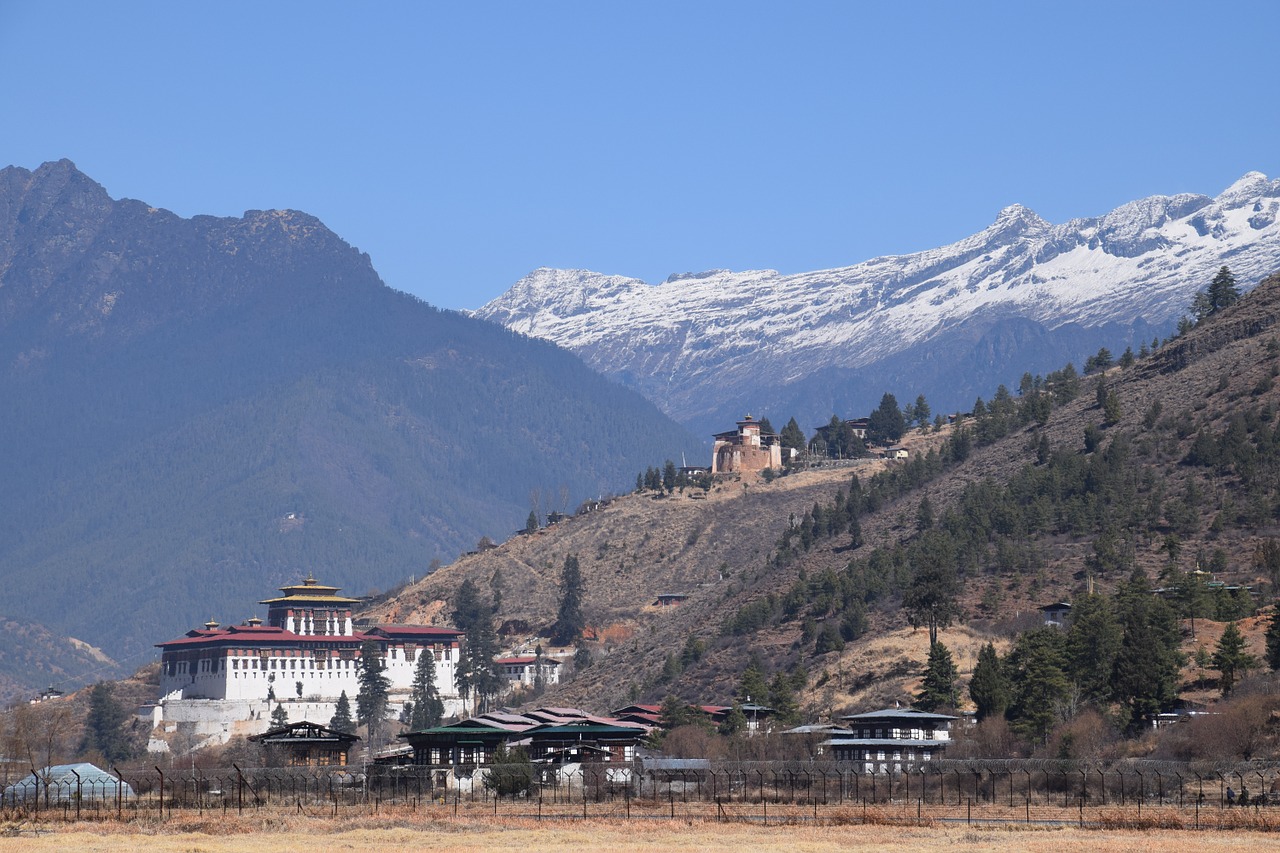 Butanas, Paro, Orientyras, Rinpung Dzong, Nemokamos Nuotraukos,  Nemokama Licenzija