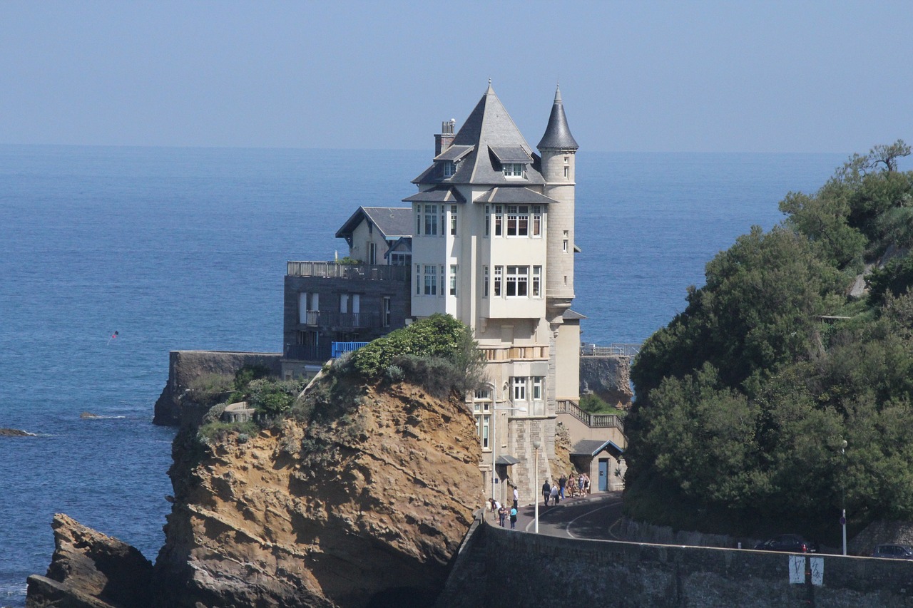 Biarritz,  Architektūra,  Vila Belza,  Baskų Kraštas,  Atlanto Vandenynas,  Kalnų Viršūnė,  Neo-Viduramžių,  Be Honoraro Mokesčio, Nemokamos Nuotraukos,  Nemokama Licenzija