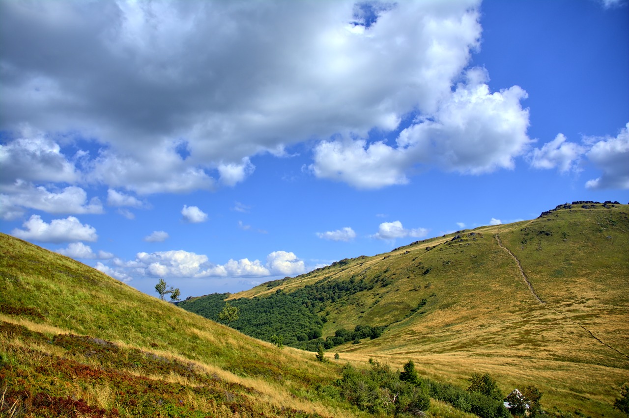 Bieszczady, Dangus, Kraštovaizdis, Spalvos, Lenkija, Kalnai, Vaizdas, Grožis, Debesys, Nemokamos Nuotraukos