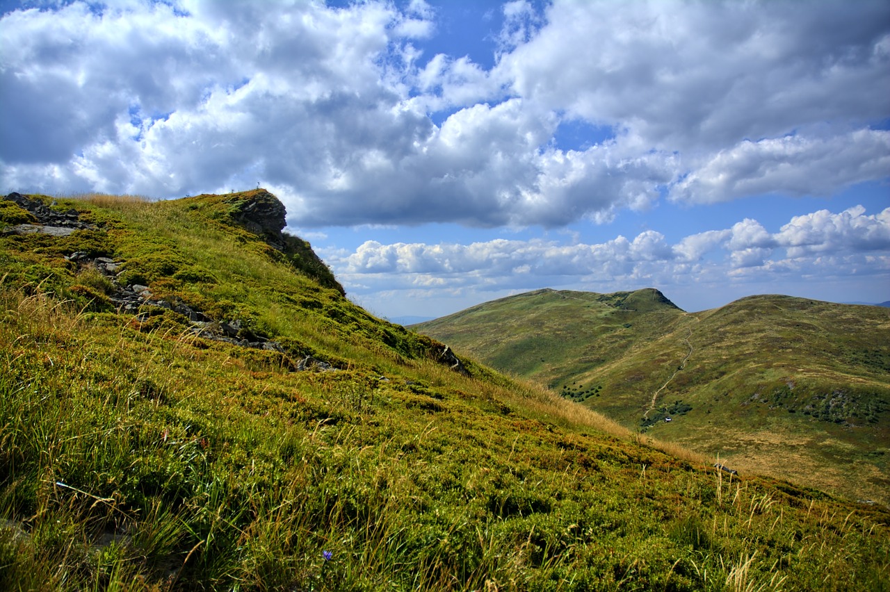 Bieszczady, Tarnica, Buko Berdo, Kalnai, Tyla, Lenkija, Dangus, Kraštovaizdis, Gamta, Vaizdas Iš Viršaus