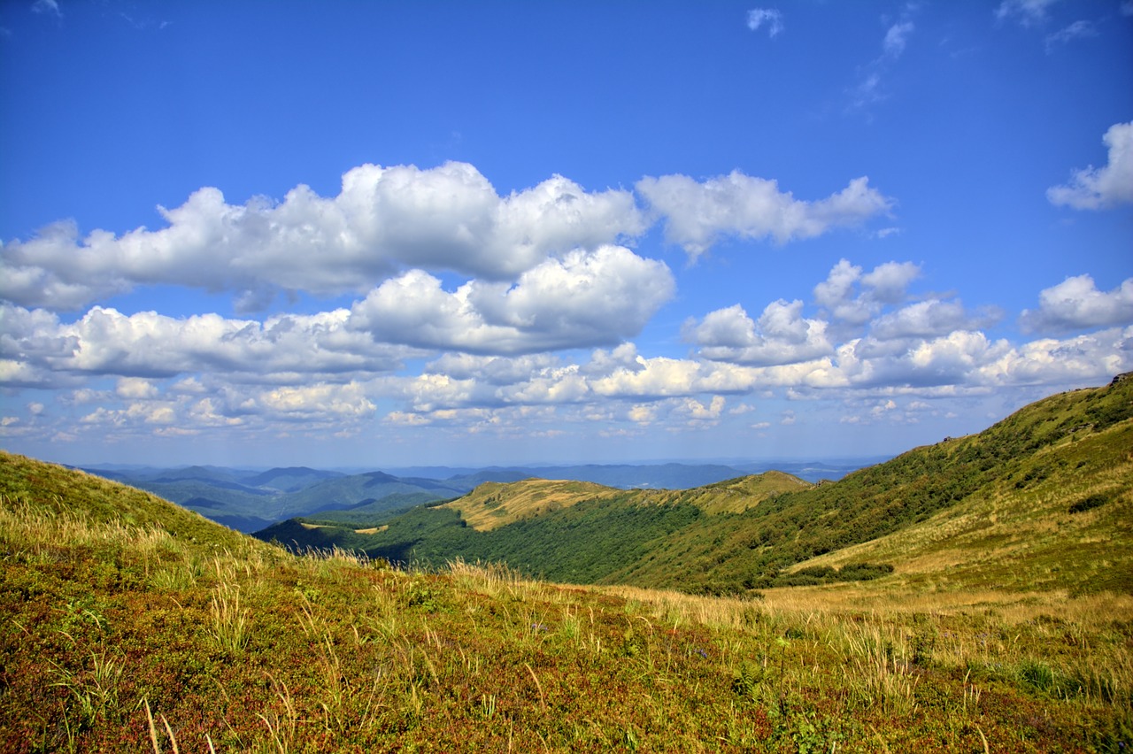 Bieszczady, Tarnica, Buko Berdo, Kalnai, Tyla, Lenkija, Dangus, Kraštovaizdis, Gamta, Vaizdas Iš Viršaus