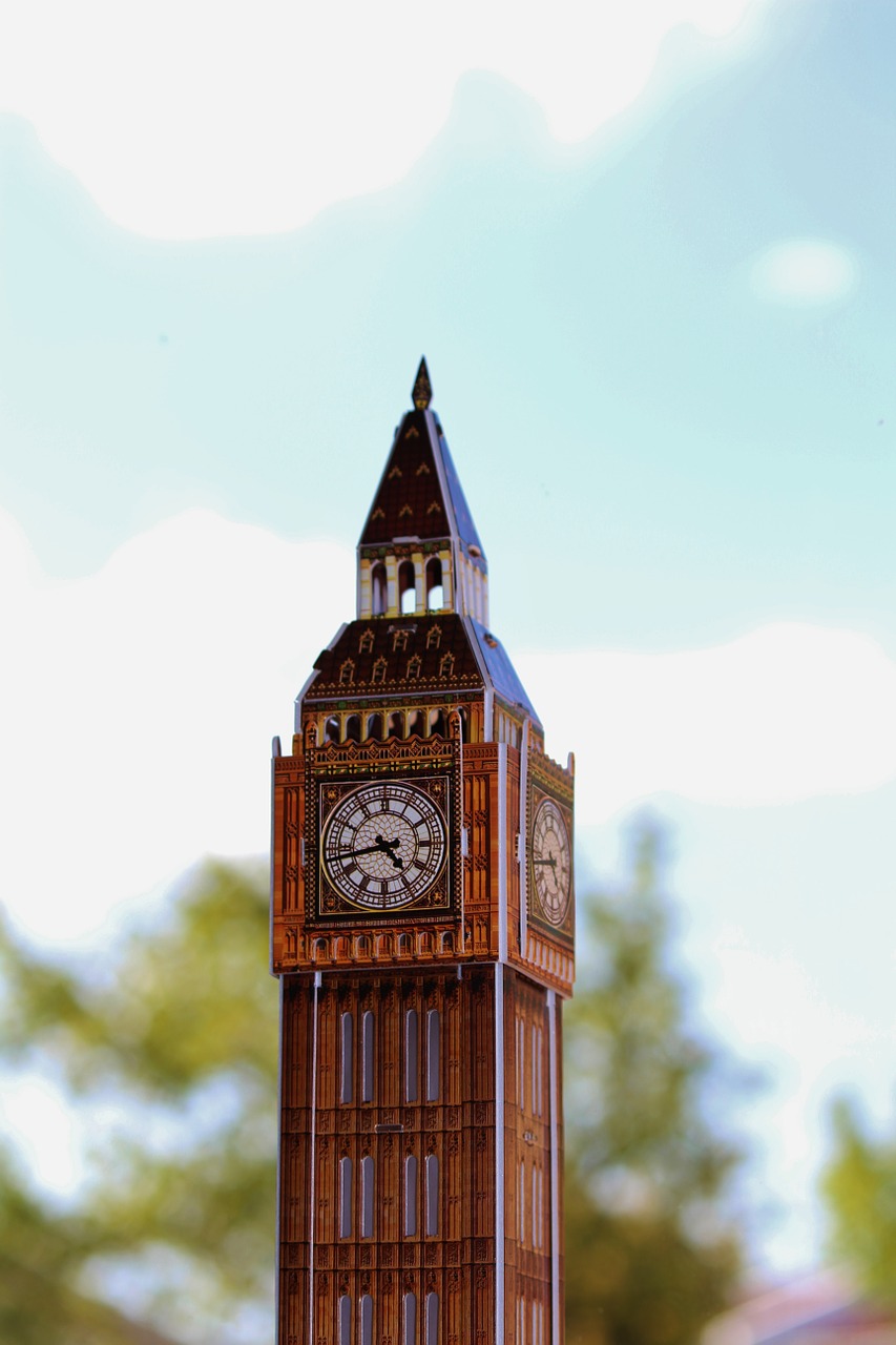 Didysis Benas, Londonas, 3D Galvosūkis, Bokštas, Laikrodis, Jungtinė Karalystė, Nemokamos Nuotraukos,  Nemokama Licenzija