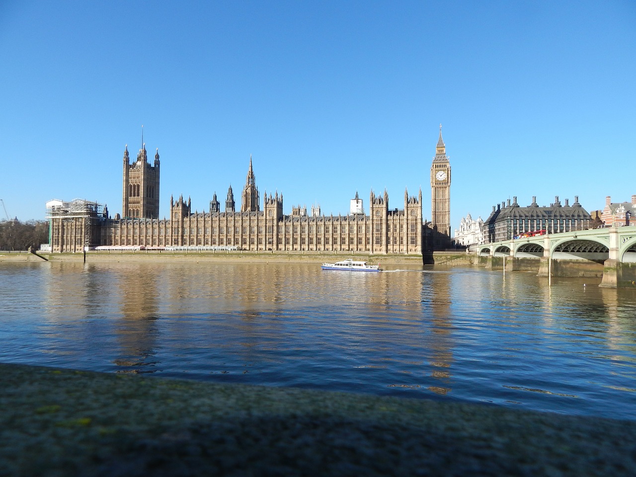 Didysis Benas, Anglija, Thames Parlamento Namai, Londonas, Parlamentas, Thames, Didelis, Benas, Upė, Uk
