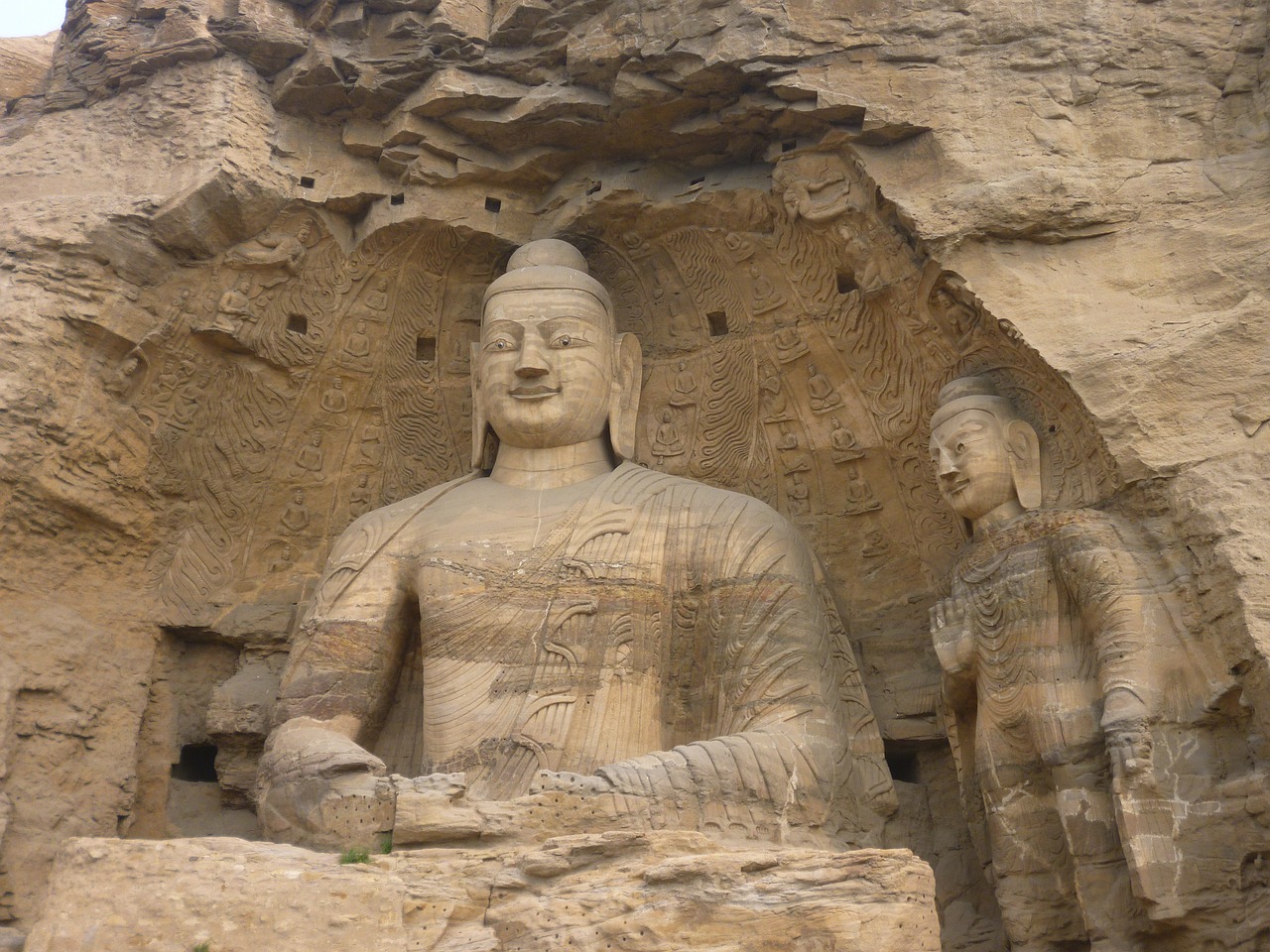 Didžioji Buda, Yungang Grotto, Drožyba, Nemokamos Nuotraukos,  Nemokama Licenzija
