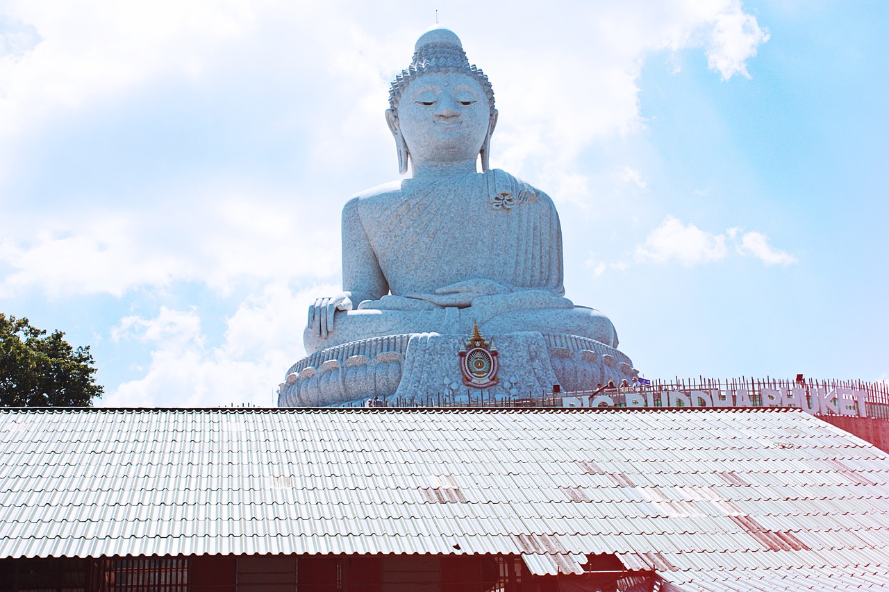 Didžioji Buda,  Tailandas,  Phuket,  Budizmas,  Statula,  Didelis,  Šventykla,  Kelionė,  Skulptūra,  Religija