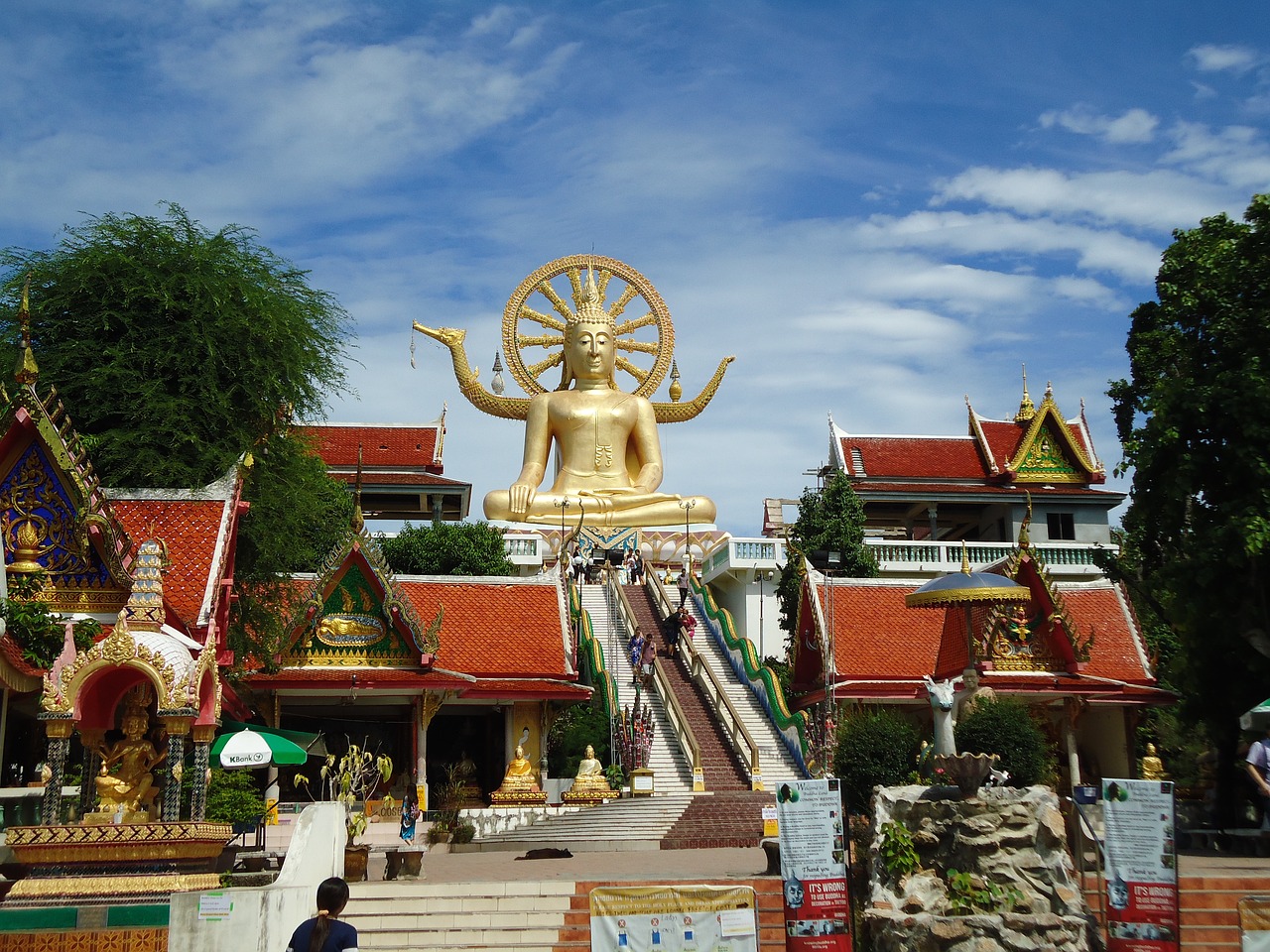 Didelis Budos Šventykla,  Koh Samui,  Tailandas, Nemokamos Nuotraukos,  Nemokama Licenzija