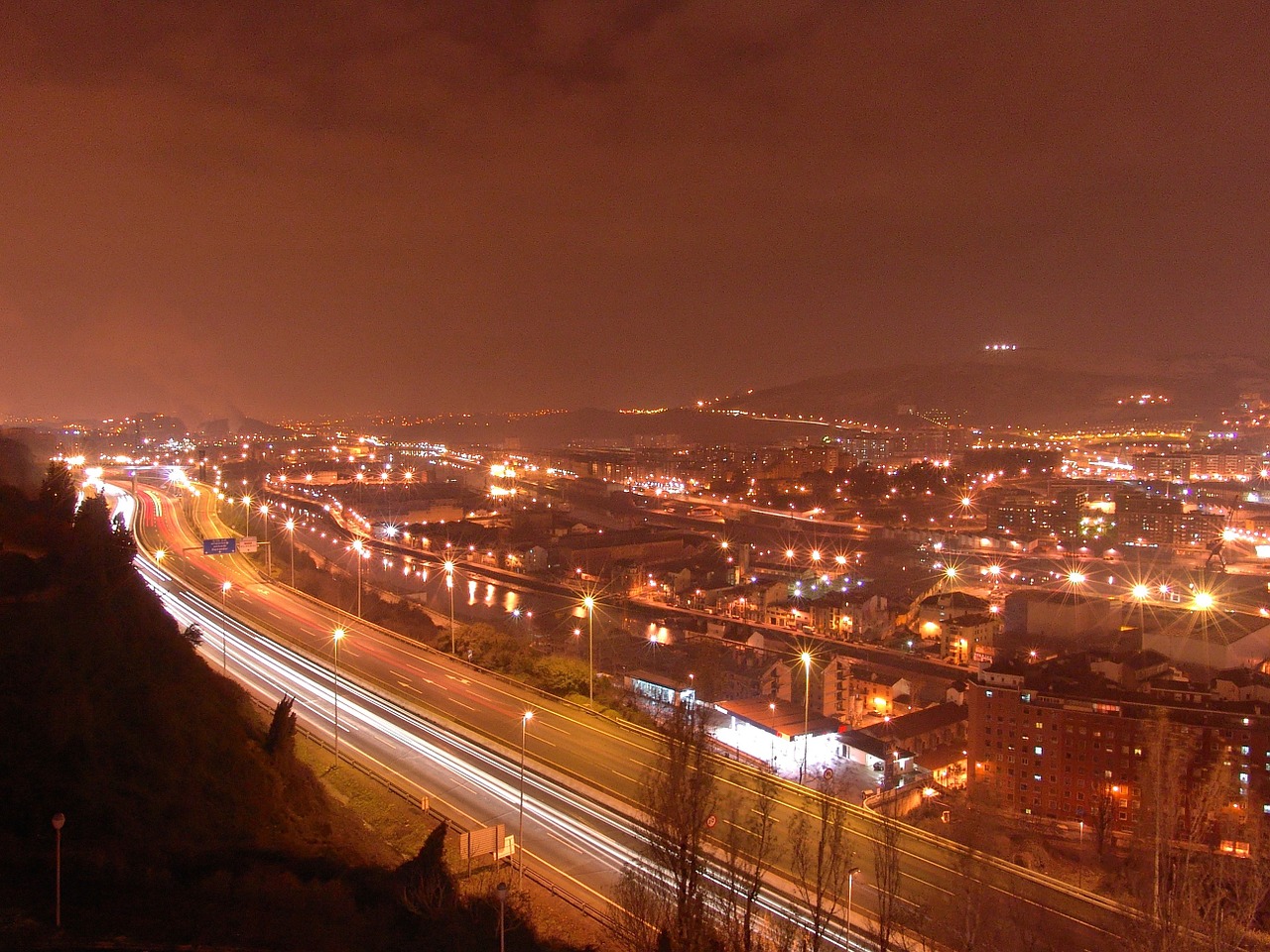 Bilbao, Naktis, Šviesa, Apšvietimas, Miestas, Atmosfera, Tamsi, Nemokamos Nuotraukos,  Nemokama Licenzija