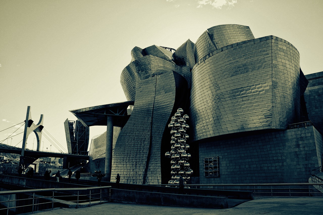 Bilbao, Blanco Y Negro, Guggenheimas, Muziejus, Nemokamos Nuotraukos,  Nemokama Licenzija