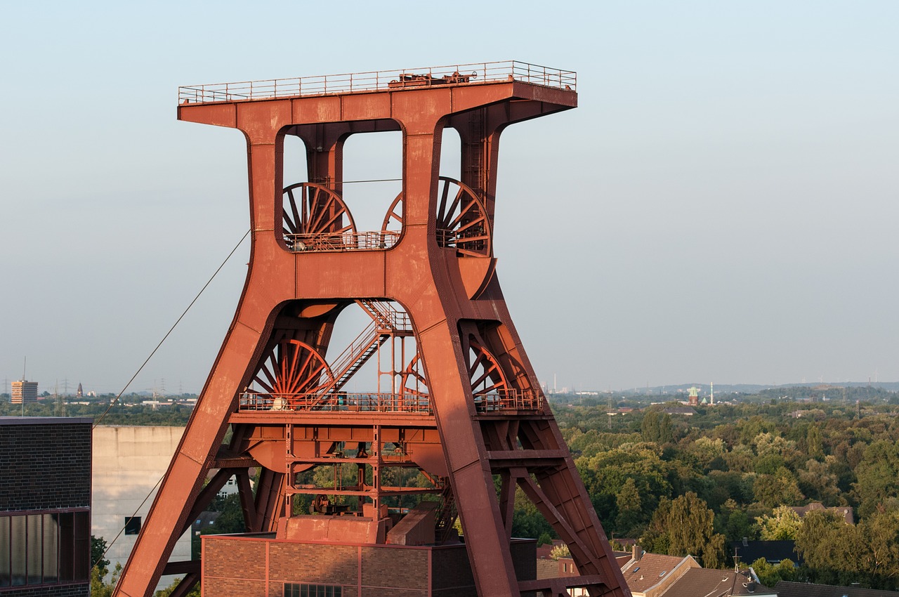 Sąskaitą, Zollverein, Valgyti, Mine, Galvos Rėmas, Zeche Zollverein, Pramoninis Paminklas, Pramoninis Paveldas, Pasaulinis Paveldas, Sustoti Kalnas