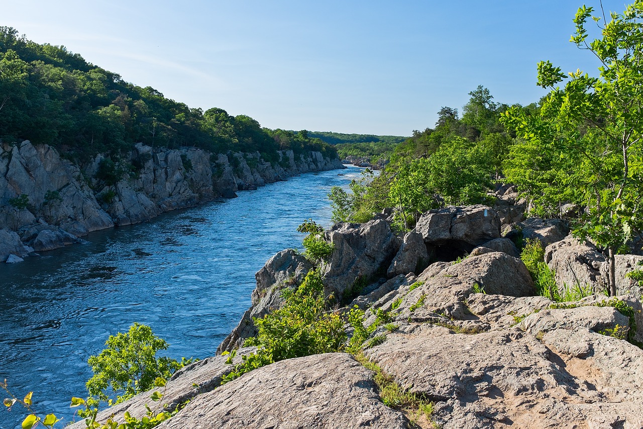 Billy Ožkos Takas, Griovių Alėja, Maryland, Upė, Gorge, Gamta, Vanduo, Srautas, Akmenys, Rieduliai