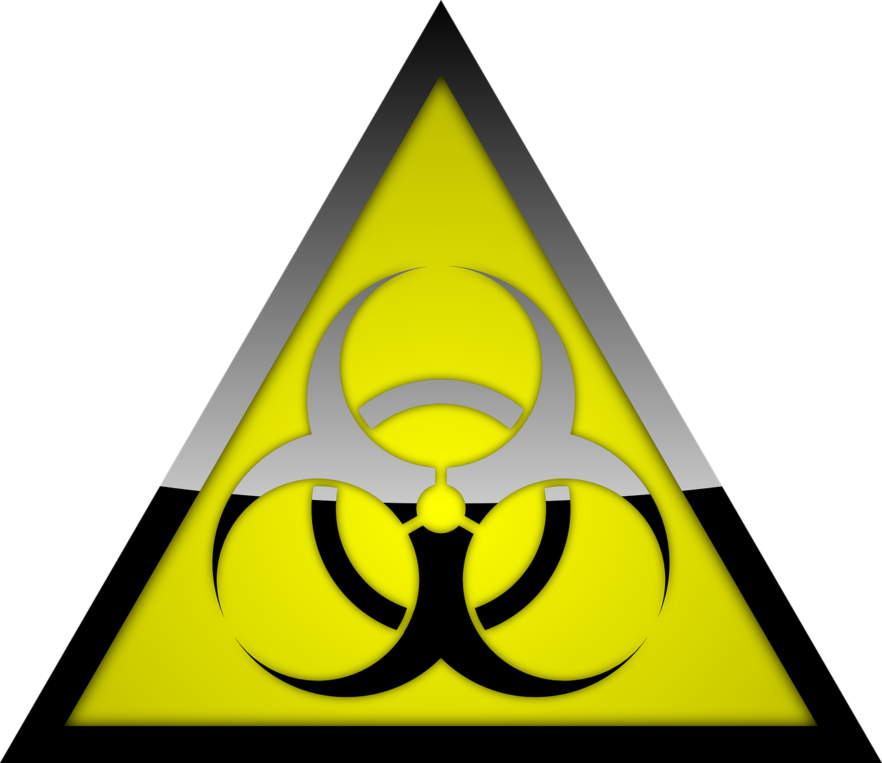 Biohazard, Įspėjimas, Simbolis, Pavojus, Pavojus, Ženklas, Atsargiai, Toksiškas, Rizika, Saugumas