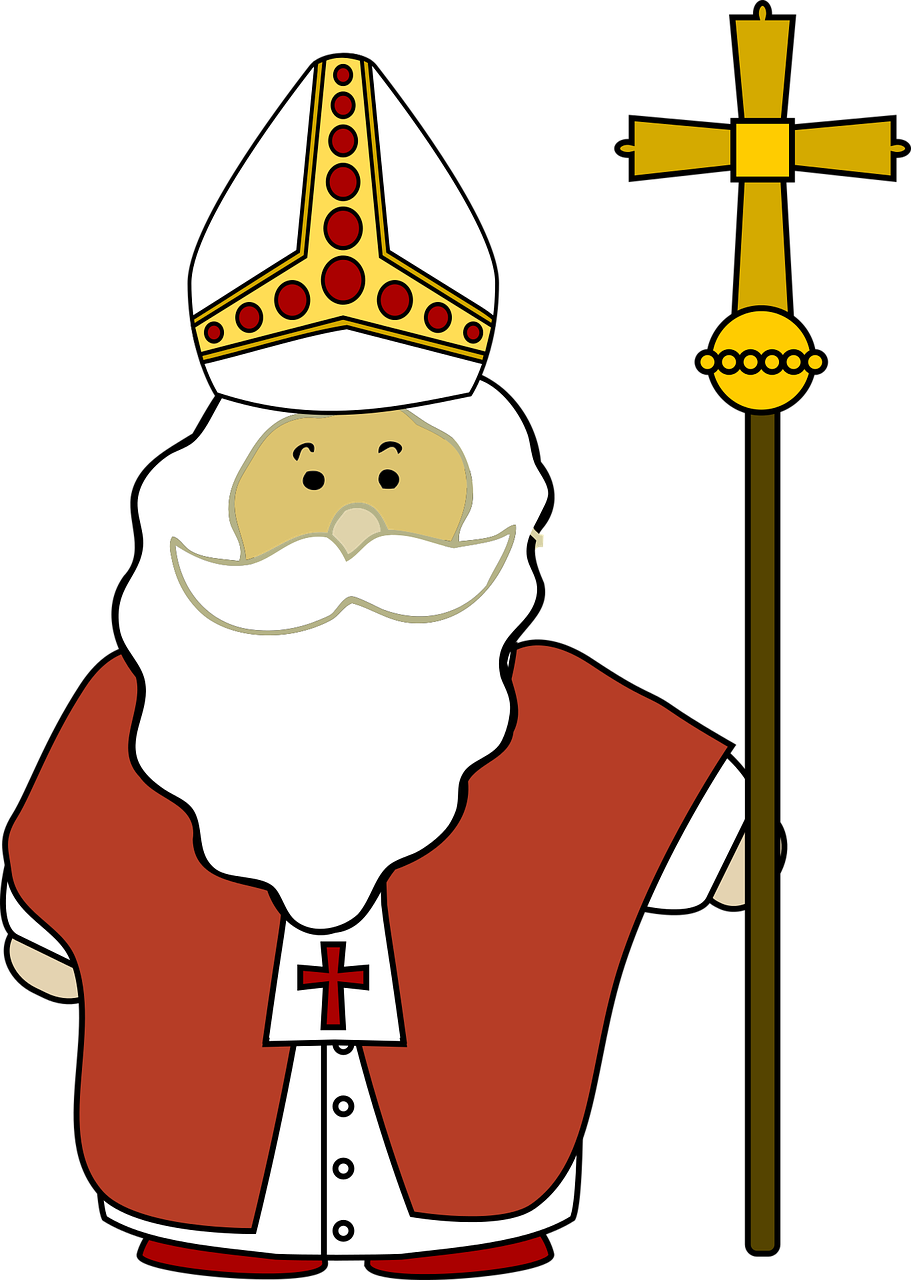 Vyskupas, Kalėdos, Nikolas, Nemokama Vektorinė Grafika, Nemokamos Nuotraukos,  Nemokama Licenzija