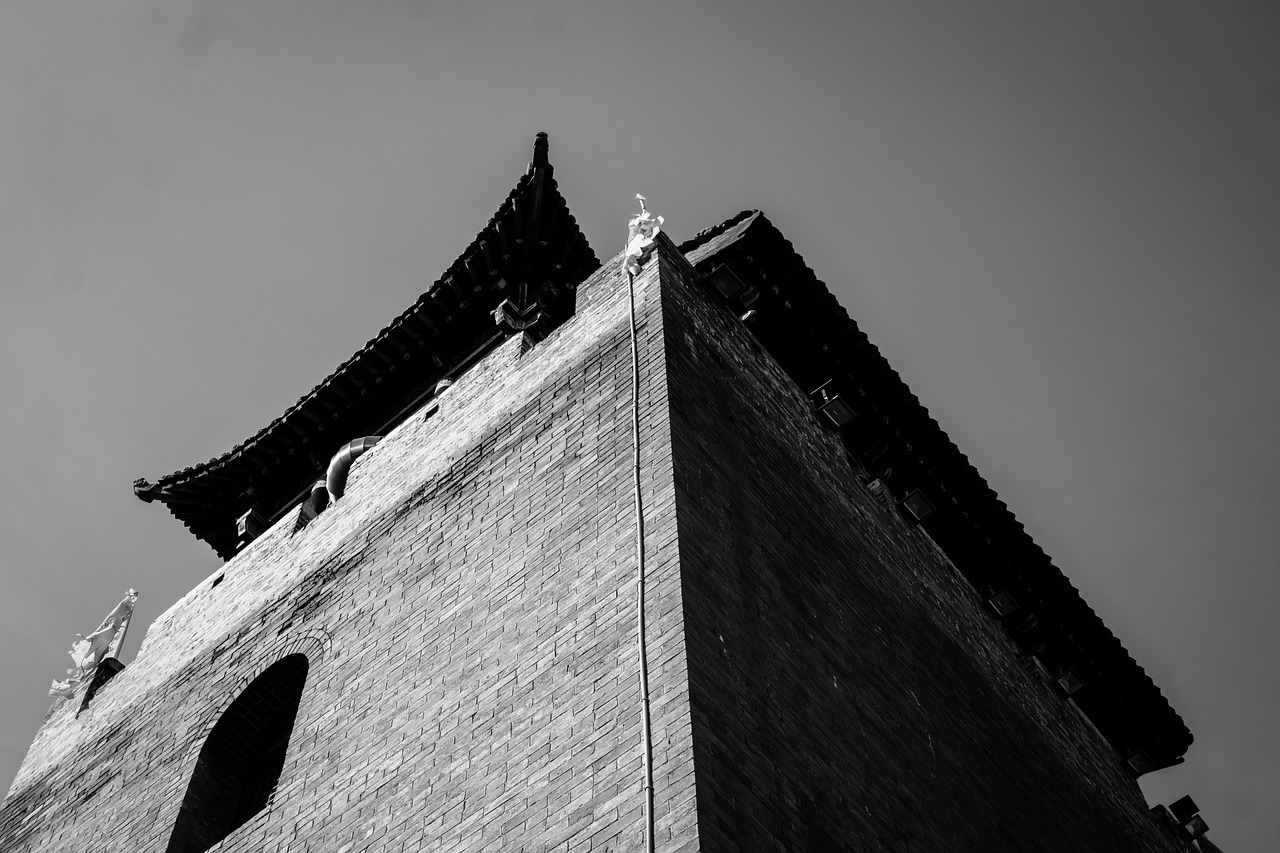 Juoda Ir Balta, Senovės Architektūra, Kinija, Nemokamos Nuotraukos,  Nemokama Licenzija