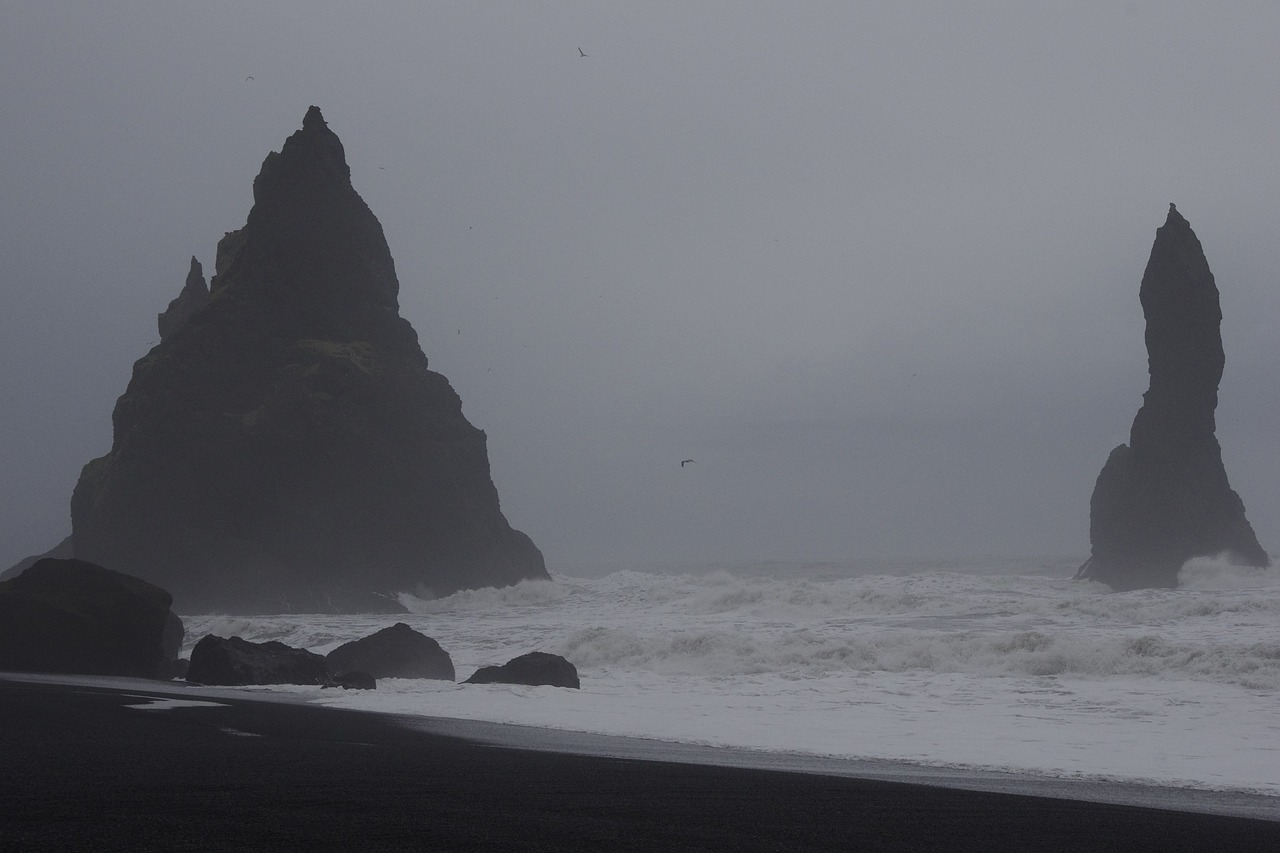 Juodas Paplūdimys, Iceland, Gamta, Nemokamos Nuotraukos,  Nemokama Licenzija