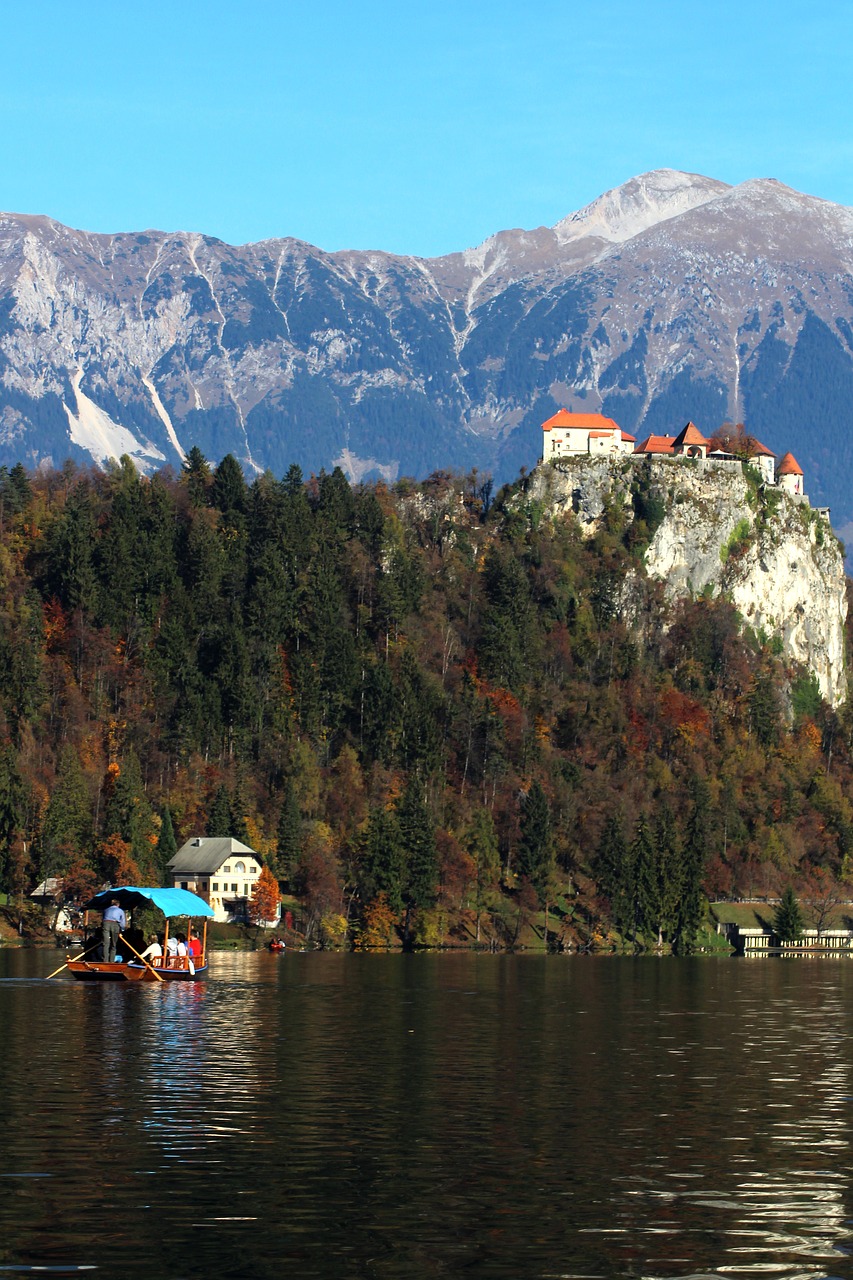 Bled, Pletna, Peizažas, Pilis, Kalnas, Kraštovaizdis, Nemokamos Nuotraukos,  Nemokama Licenzija