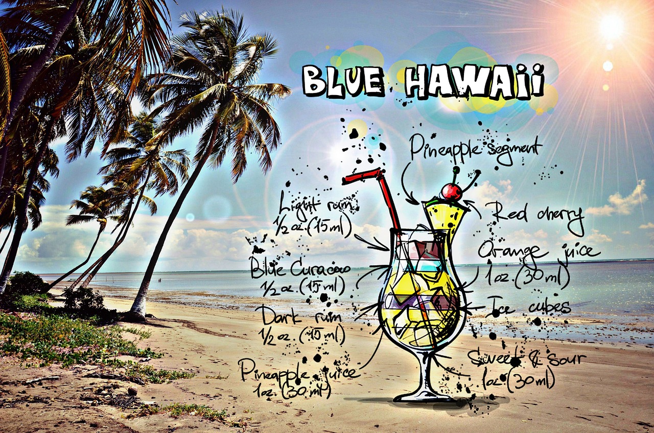 Mėlyna Havajai, Kokteilis, Gerti, Alkoholis, Receptas, Vakarėlis, Alkoholinis, Vasara, Nemokamos Nuotraukos,  Nemokama Licenzija
