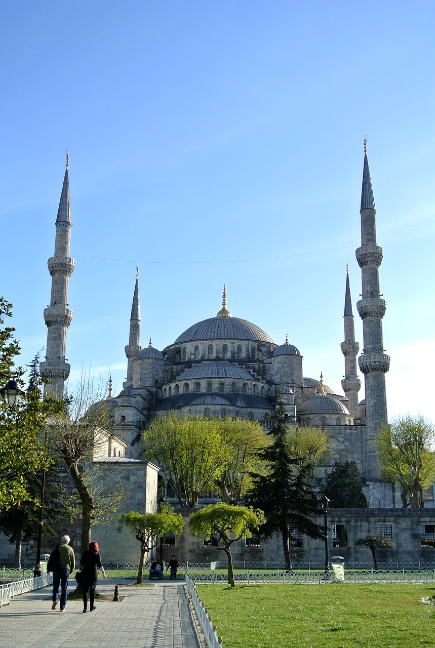 Mėlyna Mečetė, Istanbulas, Turkija, Mečetė, Architektūra, Religija, Orientyras, Minaretas, Islamic, Pastatas