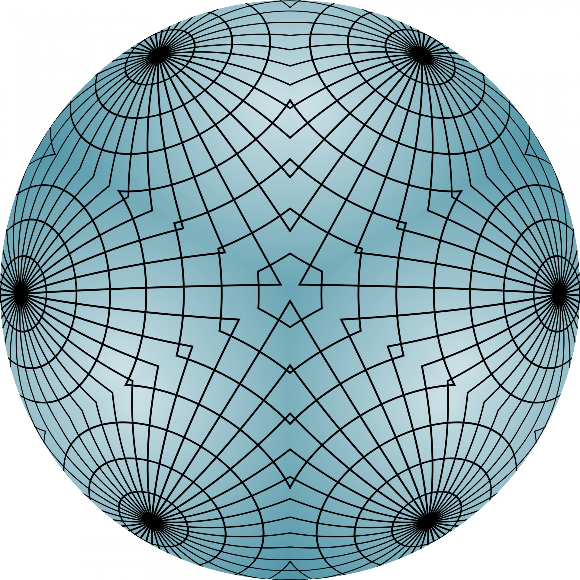 Geometrinis,  Linijos,  Mėlynas,  Sfera,  Simetriškas,  Piešimas,  Kaleidoskopas,  Juoda,  Balta,  Izoliuotas