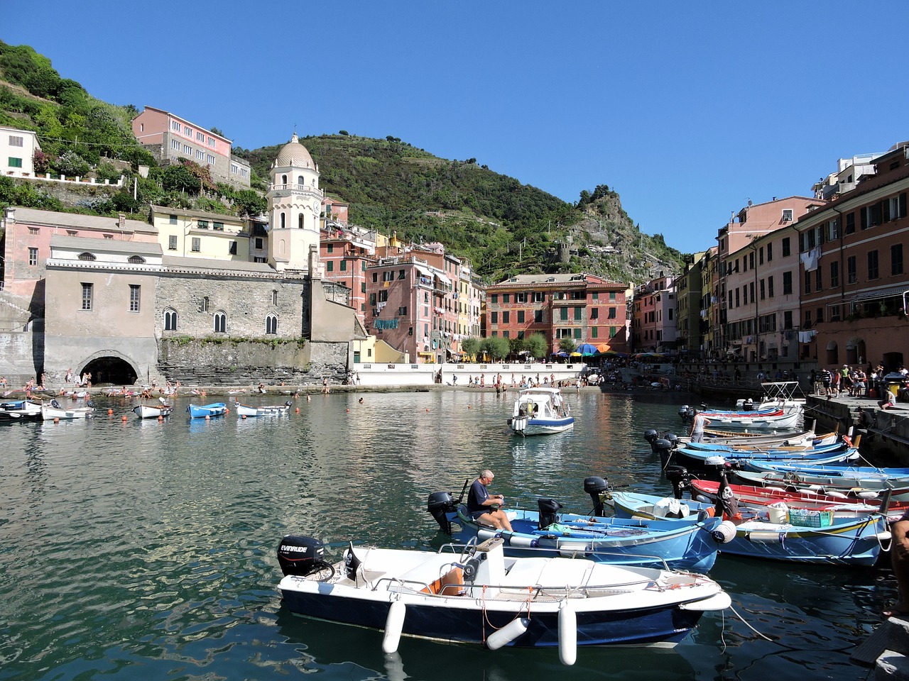 Valtis, Porto, Cinque Terre, Vernazza, Jūra, Vanduo, Ligurija, Italy, Nemokamos Nuotraukos,  Nemokama Licenzija