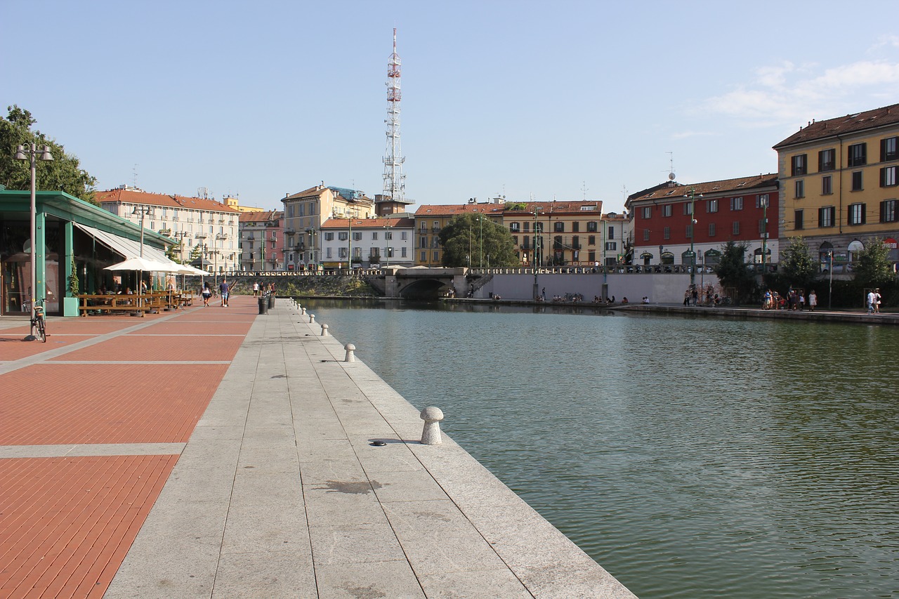 Boathouse, Navigli, Milanas, Vanduo, Centras, Miestas, Kraštovaizdis, Italy, Nemokamos Nuotraukos,  Nemokama Licenzija