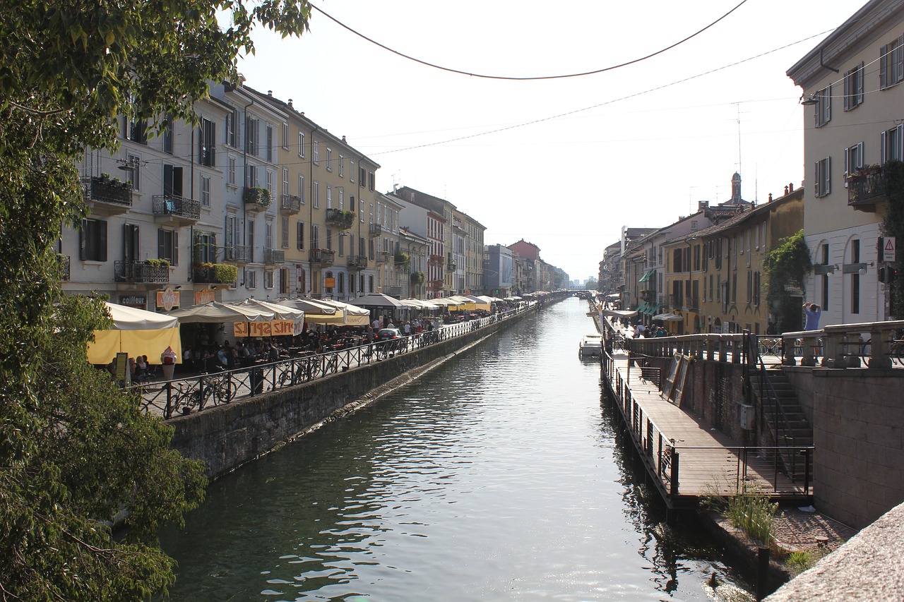 Boathouse, Navigli, Milanas, Vanduo, Centras, Miestas, Kraštovaizdis, Italy, Nemokamos Nuotraukos,  Nemokama Licenzija