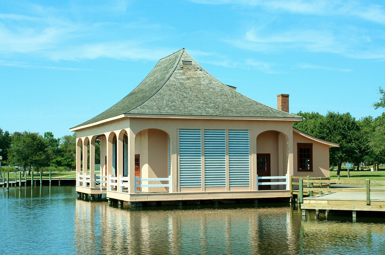 Boathouse, Prieplauka, Prieplauka, Išoriniai Bankai, Grietinėlė, Nags Head, Nemokamos Nuotraukos,  Nemokama Licenzija