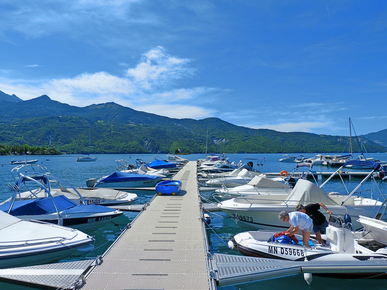 Valtys, Ežeras, Prieplauka, Uostas, Tvirtinimas, Laisvalaikio Atostogos, Vasara, Plaukiojimas, Bay St Michel, Serre Ponçon Ežeras