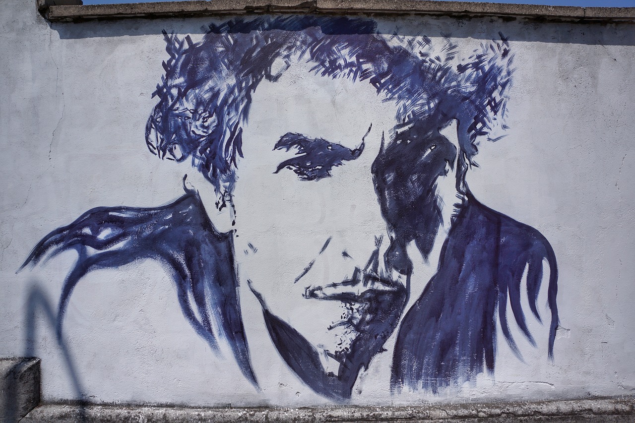 Bobas Dylanas, Gatvė, Menas, Grafiti, Verona, Italy, Nemokamos Nuotraukos,  Nemokama Licenzija