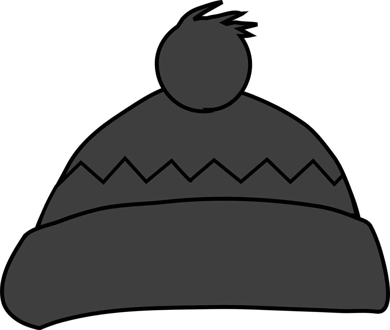 Bobble Cap, Skrybėlę, Žiema, Šiltas, Pilka, Vilnos, Nemokama Vektorinė Grafika, Nemokamos Nuotraukos,  Nemokama Licenzija