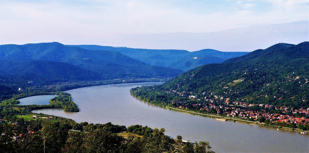 Vandens Telkinys,  Pobūdį,  Vengrija,  Dunojaus,  Upė,  Panoraminis,  Nė Vienas Asmuo, Nemokamos Nuotraukos,  Nemokama Licenzija