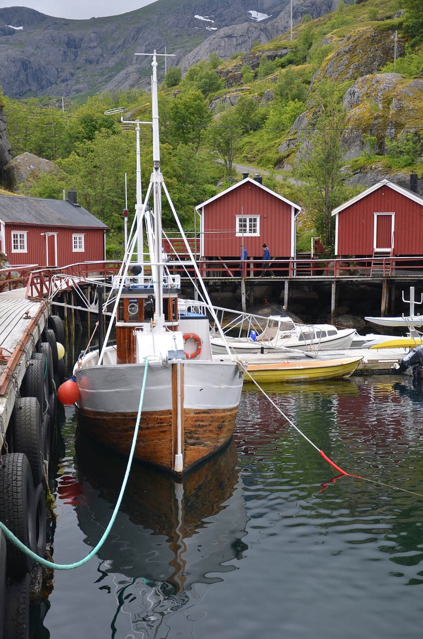 Vandens Telkinys,  Valtis,  Jūra,  Prieglobstis,  Kelionė,  Norvegija,  Lofoten,  Burlaivis, Nemokamos Nuotraukos,  Nemokama Licenzija