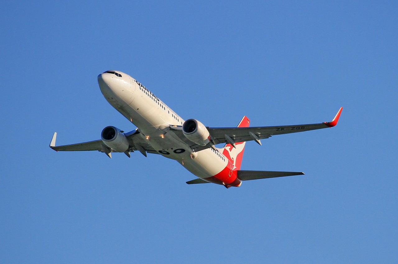 Boeing 737, Qantas, Jetconnect, Auckland Oro Uostas, Pakilimas, Naujoji Zelandija, Nemokamos Nuotraukos,  Nemokama Licenzija