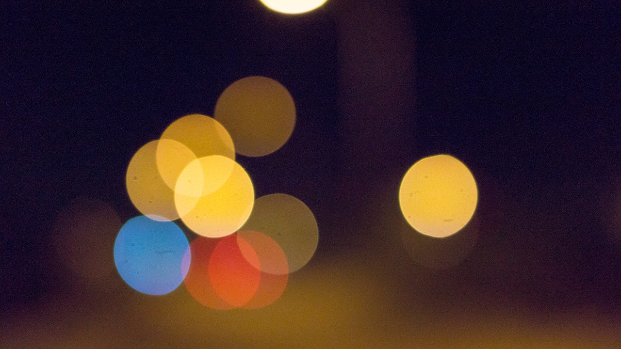 Bokeh, Blur, Geltona, Žavus, Šiltas, Mėlynas, Balansas, Meilė, Romantiškas, Nemokamos Nuotraukos