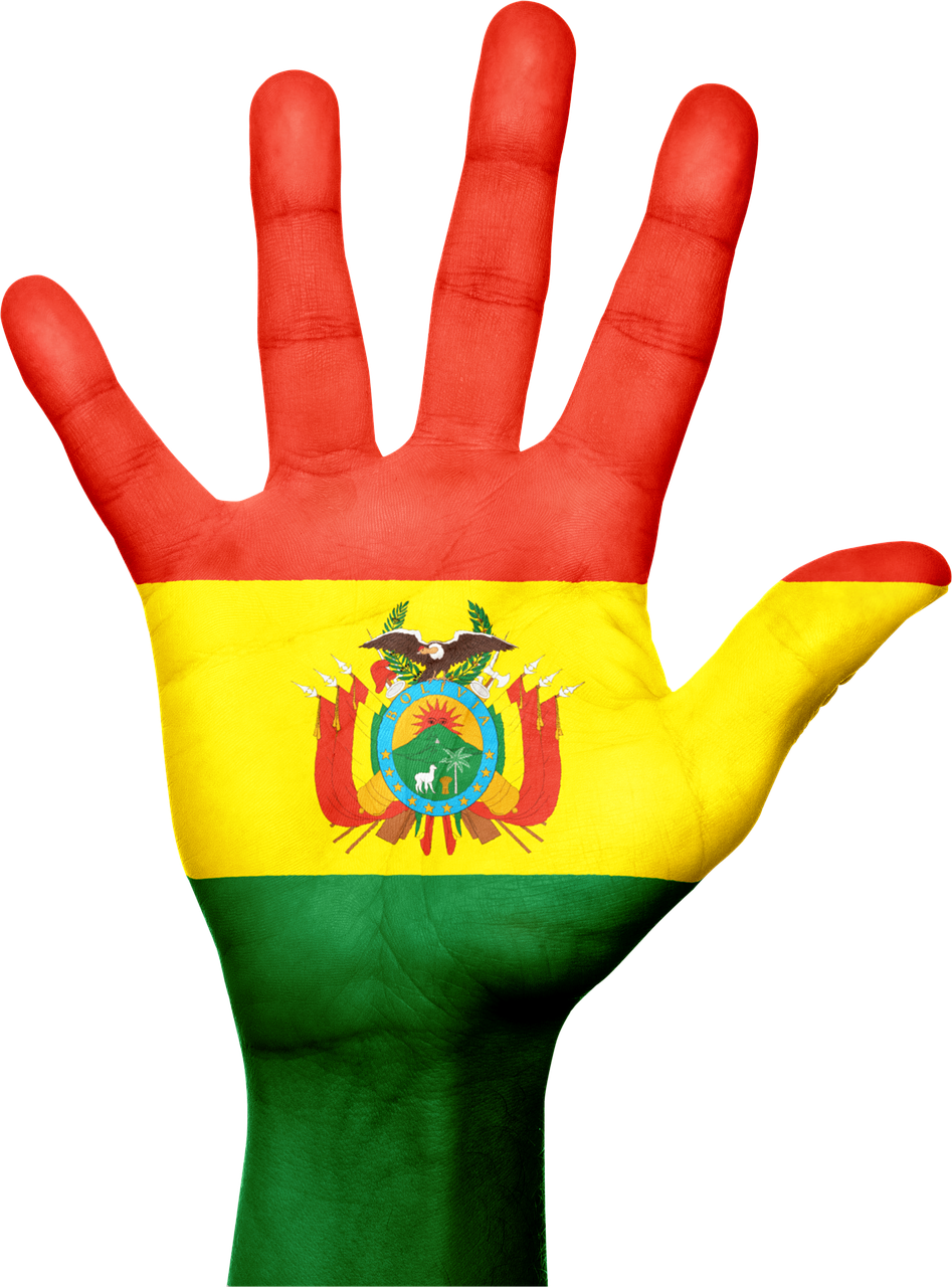Bolivija, Vėliava, Ranka, Nacionalinis, Pirštai, Patriotinis, Patriotizmas, Bolivija, Pietų Amerika, Gestas
