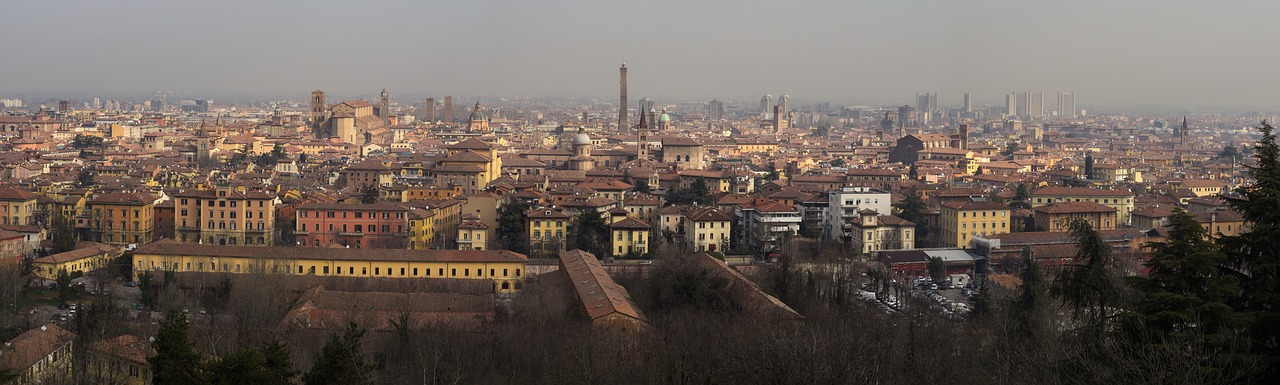 Bolonija, Miesto Panorama, Italy, Nemokamos Nuotraukos,  Nemokama Licenzija