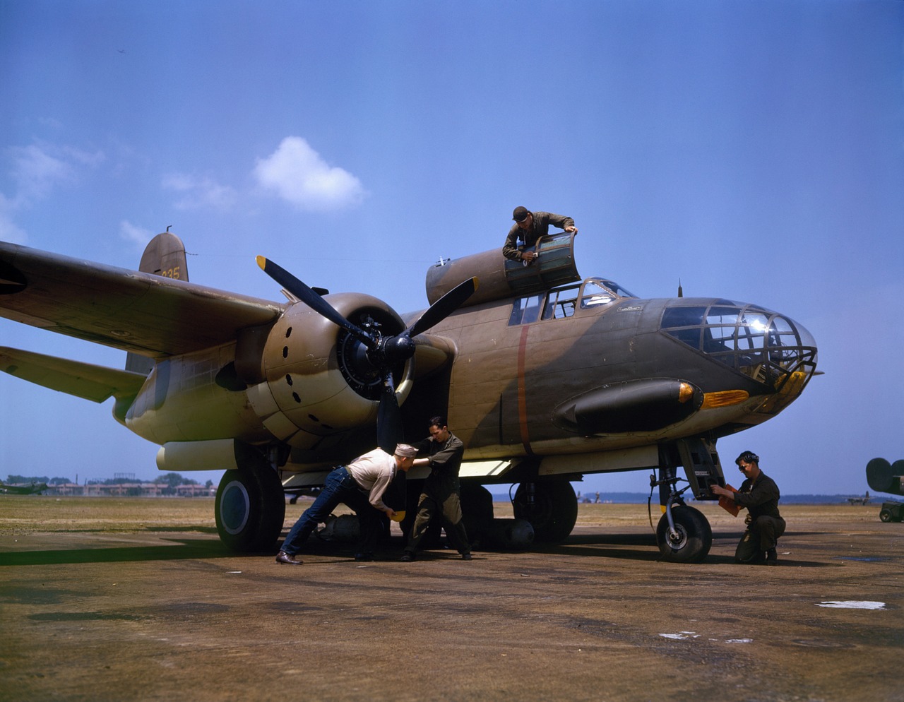 Bombonešis, Mūšio Bombonešis, Orlaivis, Douglas, A 20 C Bo, Nukentėjo, Langley, Virginia, 1942, Kareiviai