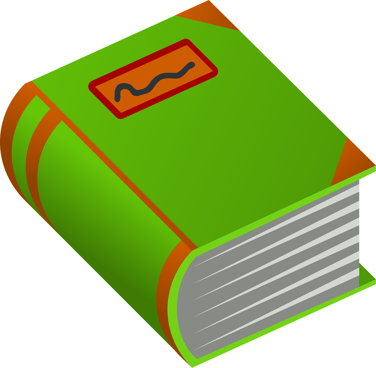 Knyga, Žalias, Storas, Popieriai, Oranžinė, Dizainai, Parašyta, Tekstai, Nuotraukos, Vaizdai