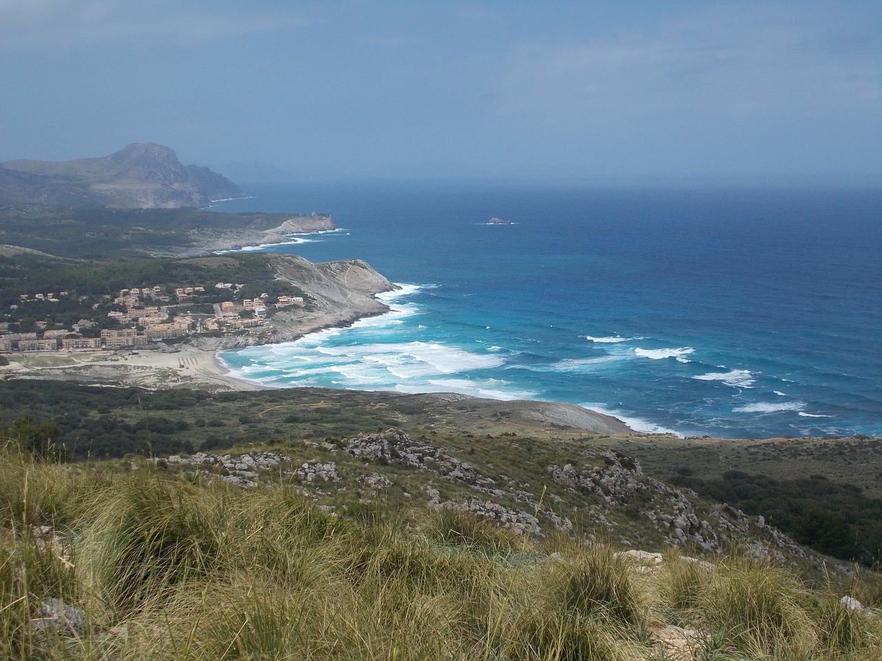 Užsakytas, Jūra, Maljorka, Banga, Tai Telègraf, Cala Agulla, Cala Mesquida, Vanduo, Mėlynas, Kranto