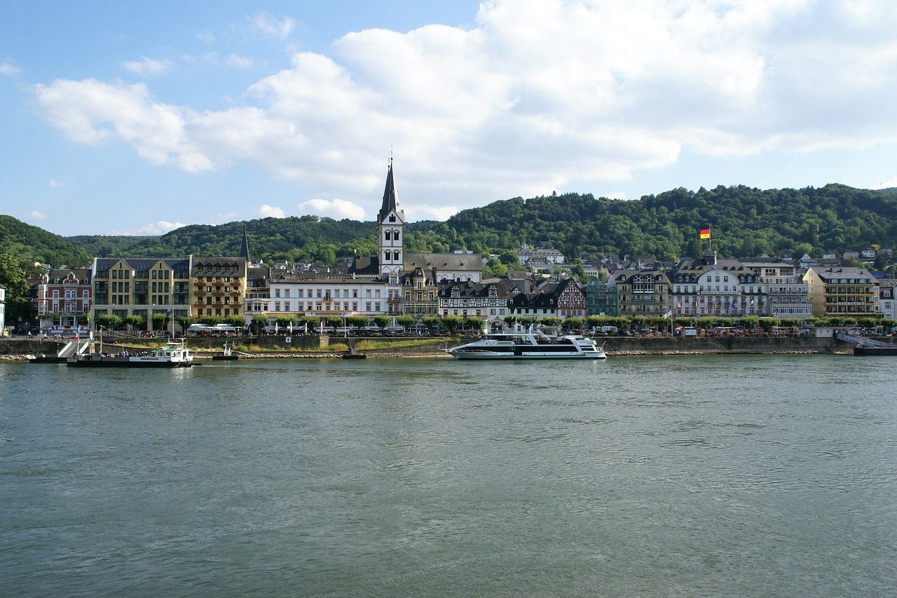 Boppard, Rinas, Vokietija, Miestas, Vanduo, Upė, Kranto, Vaizdingas, Nemokamos Nuotraukos,  Nemokama Licenzija