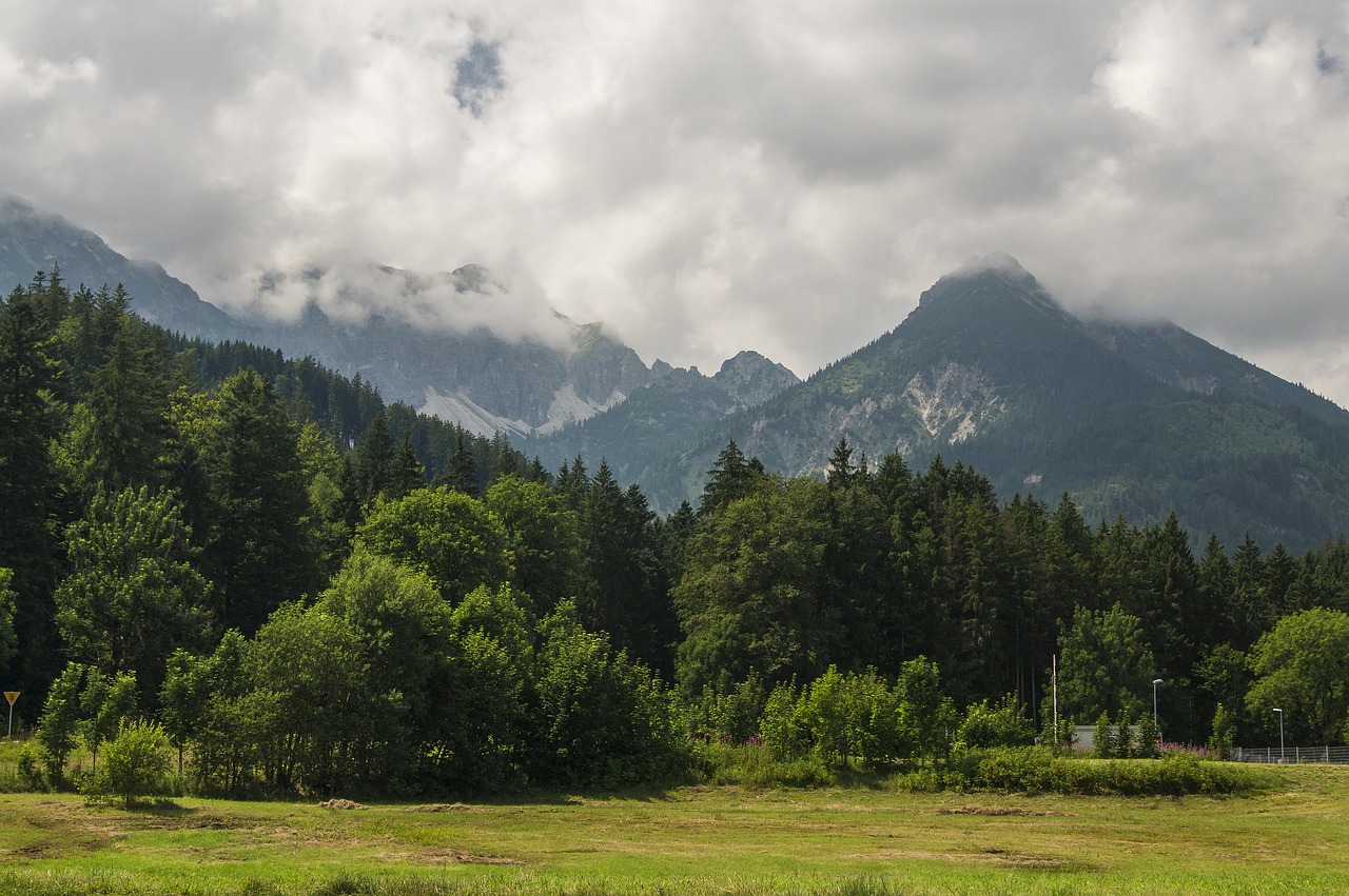 Sienos, Kalnai, Kalnų Peizažas, Gamta, Kraštovaizdis, Austria, Debesys, Oras, Apklausa, Žygis