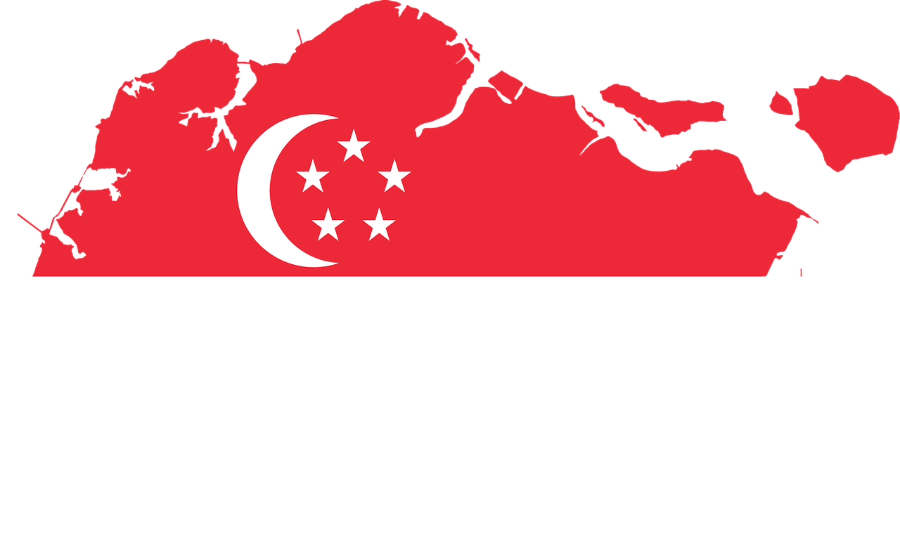Sienos, Šalis, Vėliava, Geografija, Žemėlapis, Tauta, Asija, Kontūrai, Singapūras, Svg