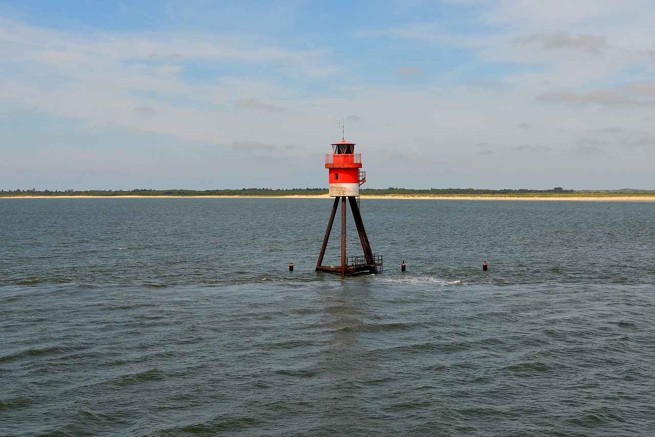 Borkum, Daymark, Kranto, Sala, Laivyba, Šiaurės Jūra, Orientyras, Pastatas, Jūrų, Wadden Jūra