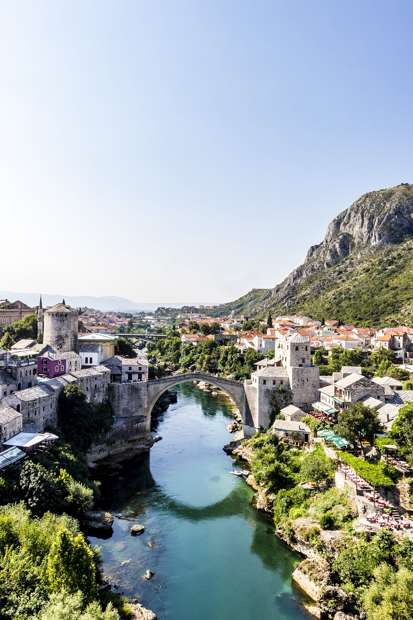 Bosnija Ir Hercegovina,  Mostar,  Tiltas,  Upė,  Unesco,  Neretva,  Stari,  Istorija, Nemokamos Nuotraukos,  Nemokama Licenzija
