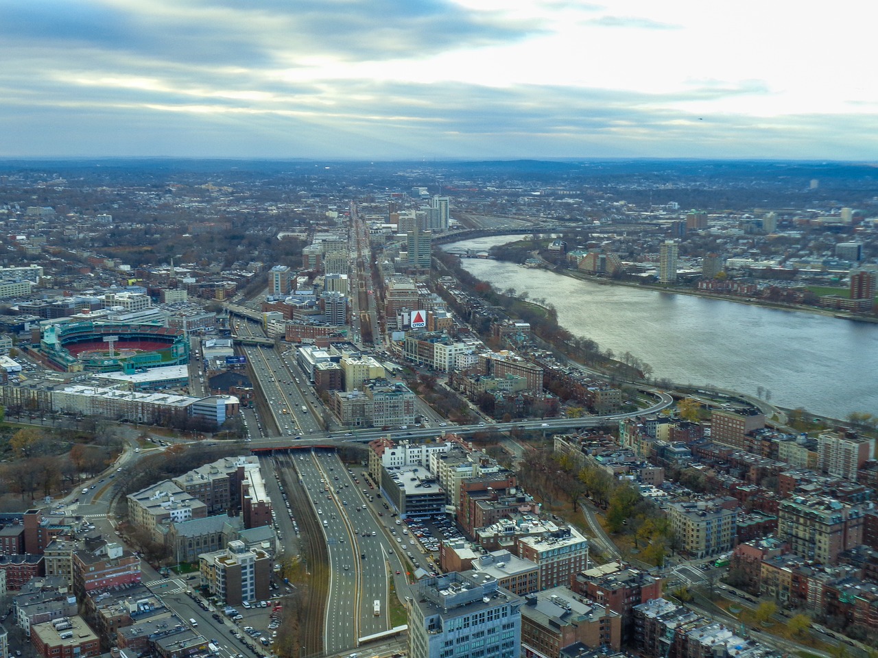 Bostonas, Massachusetts, Usa, Amerikietis, Miesto Panorama, Centro, Miesto, Pastatas, Architektūra, Orientyras